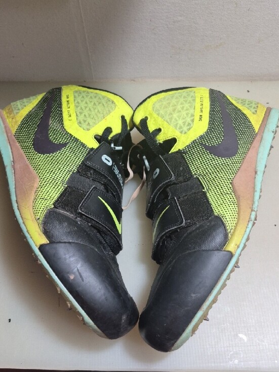 Nike Kids Black and Neon Yellow High-Top Sneakers main image 9
